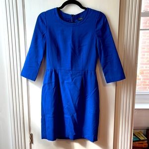 Long-sleeved JCrew lined dress.